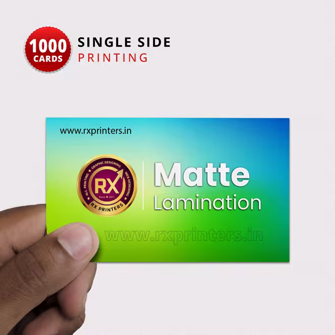 1000 Cards | Single Side Matte Lamination Visiting Cards 1000 Cards | Single Side Matte Lamination Visiting Cards