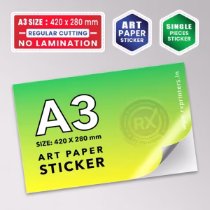 Cart 2 A3 Size : 420X 280 mm | Art Paper Sticker Printing